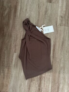 Urban Renewal Twist Shoulder Top